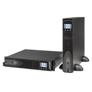 Image of a black Salicru SLC Twin RT uninterruptible power supply unit designed for reliable power protection.