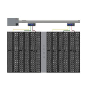 Busway power distribution system with modular enclosed conductors, designed for efficient data center power management in Saudi Arabia.