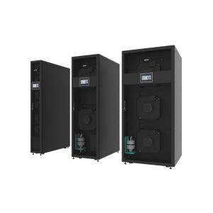 Row Mount CW cooling unit with water-based system, EC fans, and G4 filters for rack aisle cooling in Saudi Arabia by ScreenCheck Saudi.