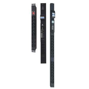 Smart PDUs distributed by ScreenCheck Saudi for intelligent power distribution, remote monitoring, and load management in data center rack systems.