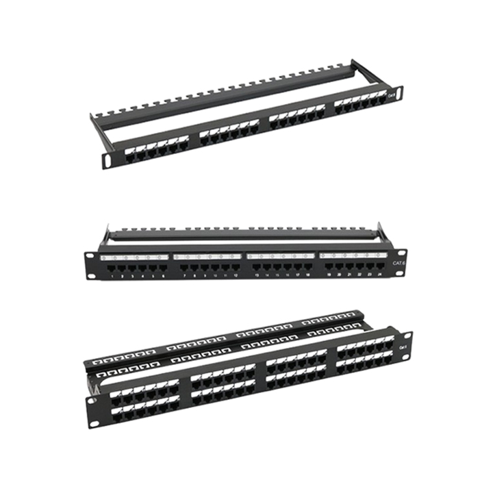 19” Rack Mountable 180° UTP PCB Patch Panel 19” Rack Mountable 180° UTP PCB Patch Panel