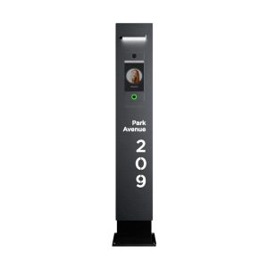 Obelisk intercom entrance column for multi-apartment systems