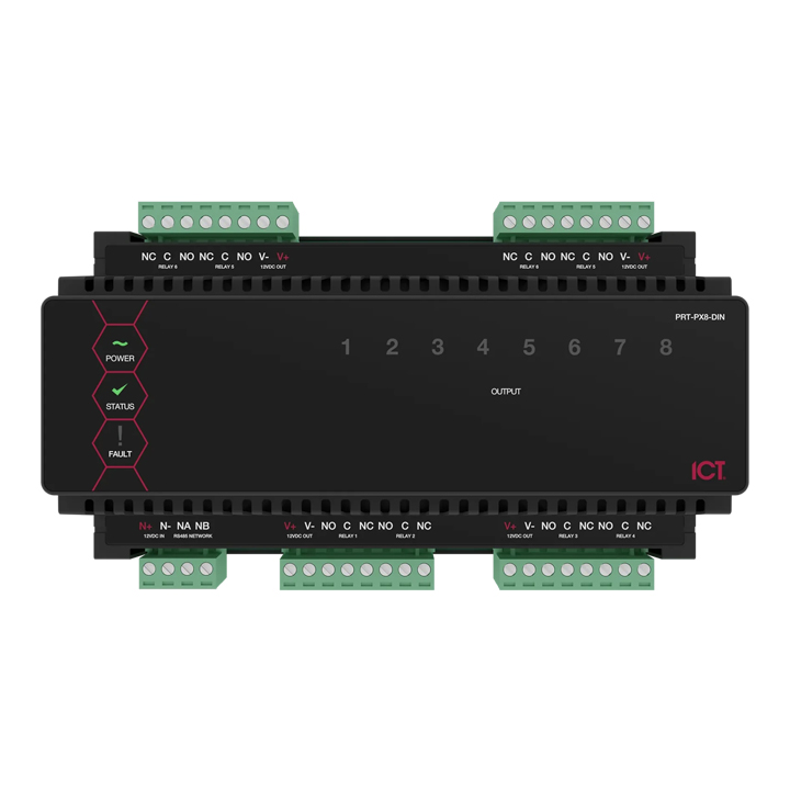 ICT Protege DIN Rail 8 Output Expander